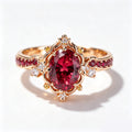 Celestial Ruby Vintage Filigree Ring
