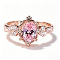 Celestial Rose Filigree Oval Ring