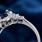 Celestial Midnight Sapphire Vintage Ring